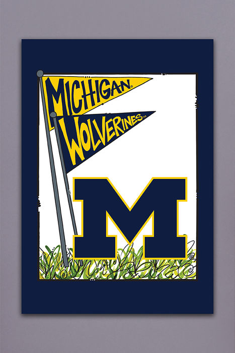 Michigan Wolverines 40X28 House Flag