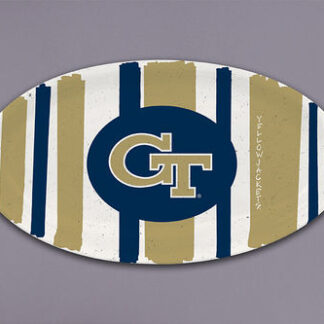GA TECH 12" OVAL STRIPED