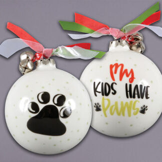 3.5" My Kids Have Paws Ornament