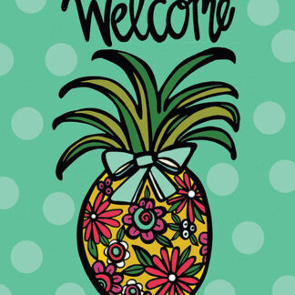 Welcome pineapple 18X12 Flag