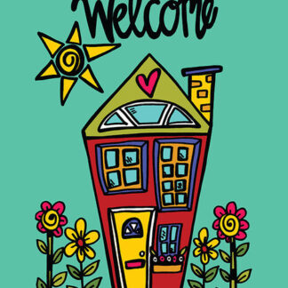 Welcome house 18X12 Flag