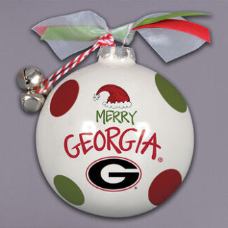 UGA Santa Hat Orn