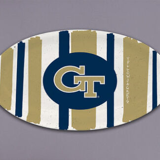 GA TECH 12" OVAL STRIPED