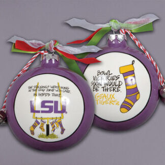 LSU STOCKINGS ORN