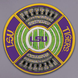 LSU ROUND STADIUM PLATTER 13.5