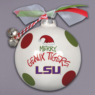 LSU Santa Hat Orn