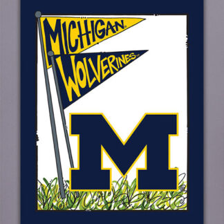 Michigan Wolverines 40X28 House Flag