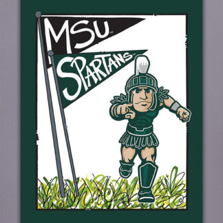 Michigan State Spartans 40X28 House Flag