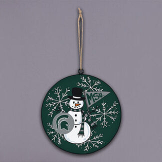 MI ST SNOWMAN METAL ORN