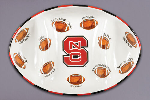 football serving dishes