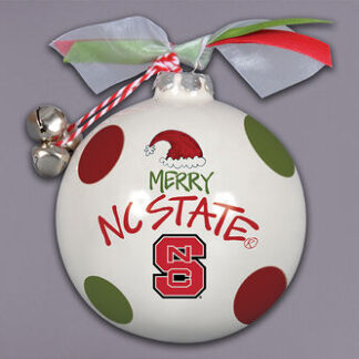 NC ST Santa Hat Orn