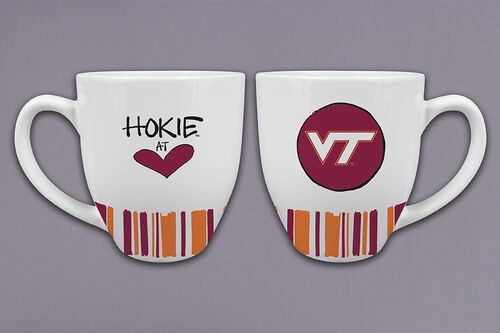 Virginia Tech Mom Marbled Mug