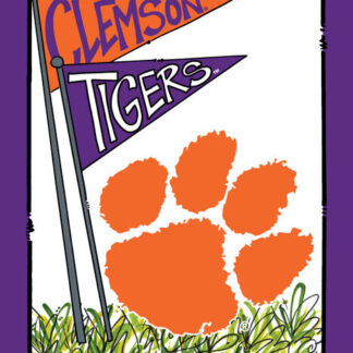 CLEMSON MASCOT FLAG