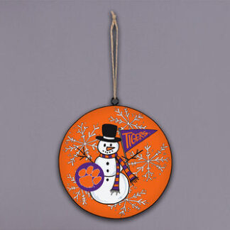 CLEM SNOWMAN METAL ORN