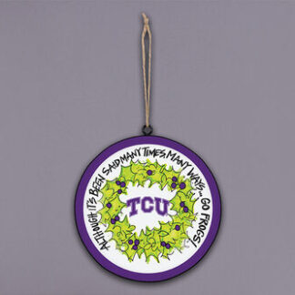 TCU Metal Ornament