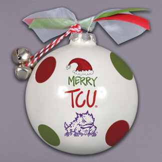 TCU Santa Hat Orn