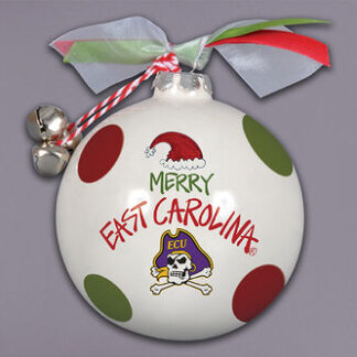 ECU Santa Hat Orn