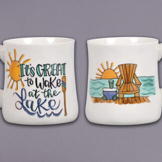 WAKE AT LAKE MUG