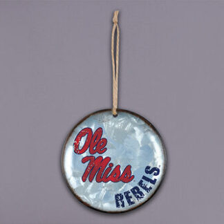 OLE MISS Metal Ornament