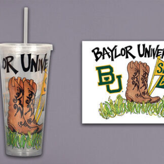 BAYLOR 22 OZ TUMBLER WITH STRAW