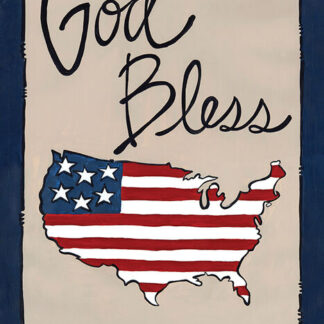 God Bless America 18X12 Flag