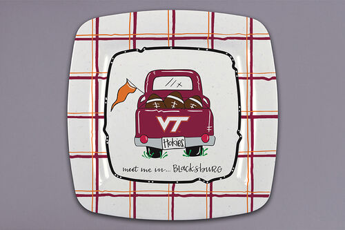 VA TECH 11 TRUCK SQUARE PLATE -