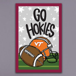 VA TECH Football Flag