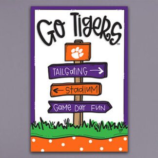 CLEMSON Sign Flag