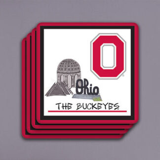 OSU 4pc Coaster Set