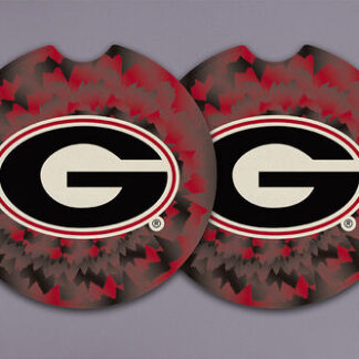 UGA Tie Dye Car Coaster