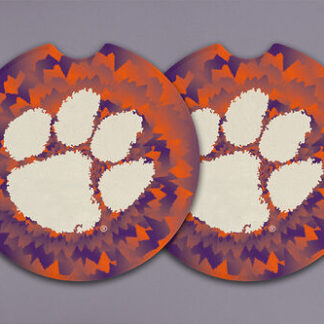 CLEMSON Tie Dye Car Coaster