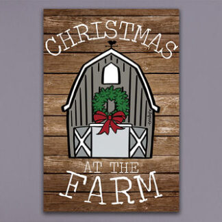 CHIRSTMAS AT THE FARM FLAG