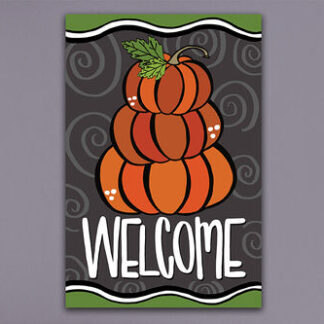 PUMPKINS WELCOME FLAG