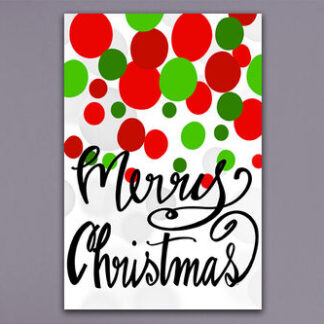 Merry Christmas Dots Flags