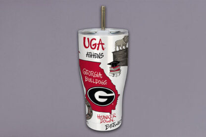 UGA Icon Metal Tumbler