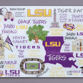 LSU Tempered Glass Board