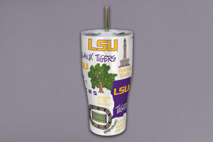 LSU Icon Metal Tumbler