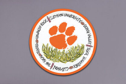 CLEMSON 4 plate set