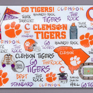 CLEMSON Tempered Glass Board