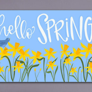 Hello Spring Door Mat