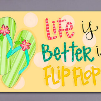 Life is Better Door Mat