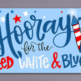 Hooray Red White Door Mat