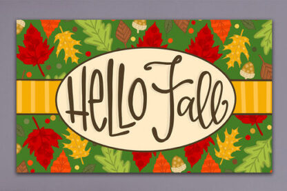 Hello Fall Door Mat