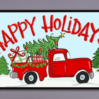 Happy Holidays Door Mat