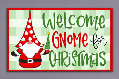 Welcome Gnome Door Mat