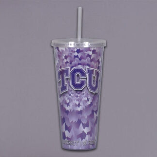 TCU Tie Dye Tumbler