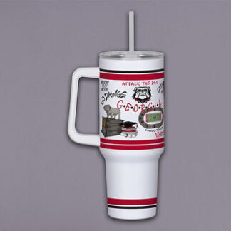 UGA 40oz Tumbler w/ Handle