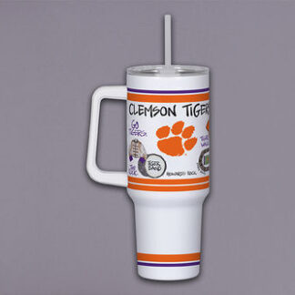 CLEMSON 40oz Tumbler w/ Handle