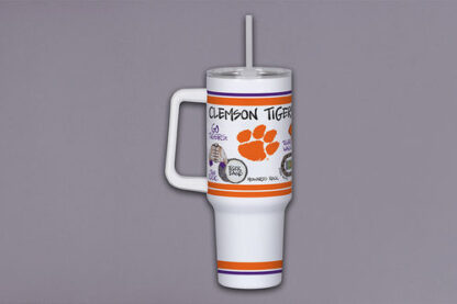 CLEMSON 40oz Tumbler w/ Handle