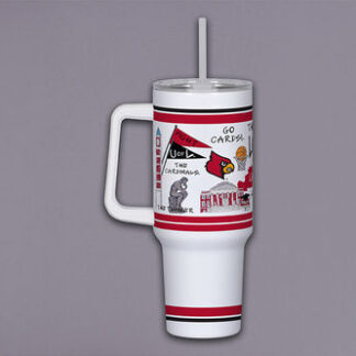 U OF L 40oz Tumbler w/ Handle